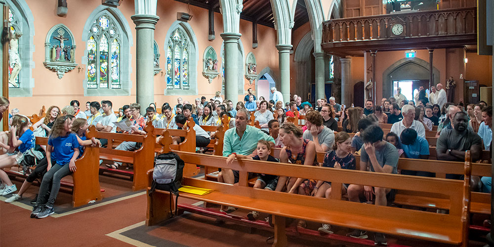 Feast Day Festival mass congregation